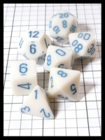 Dice : Dice - Dice Sets - Chessex Cream with Blue - Ebay Dec 2013